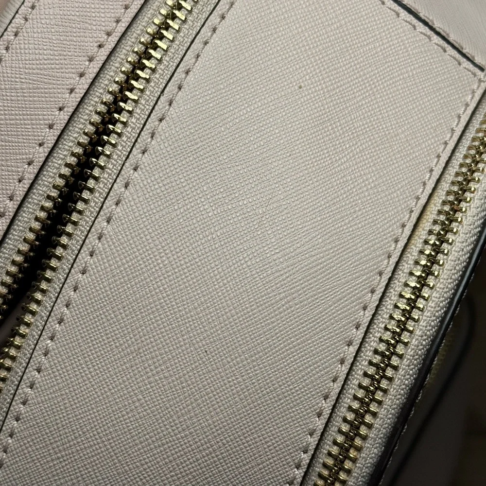 Michael Kors Rhea Zip Blush Perforated Logo Backpack - Picture 12 of 12